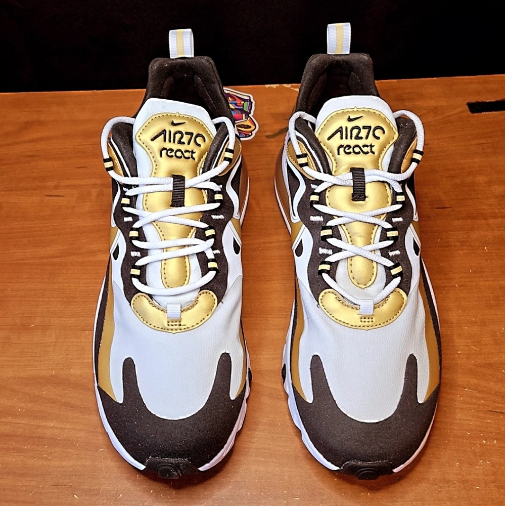 Nike Air Max React 270 Metallic Gold